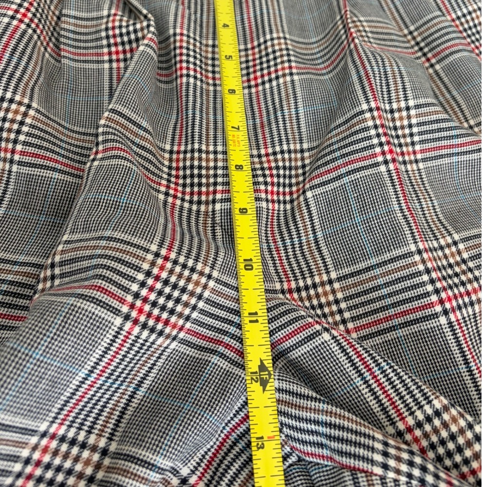 Pendleton Wool Trousers Womens 10 Grey Plaid Pleated High Waist Vintage USA Made - Picture 8 of 9